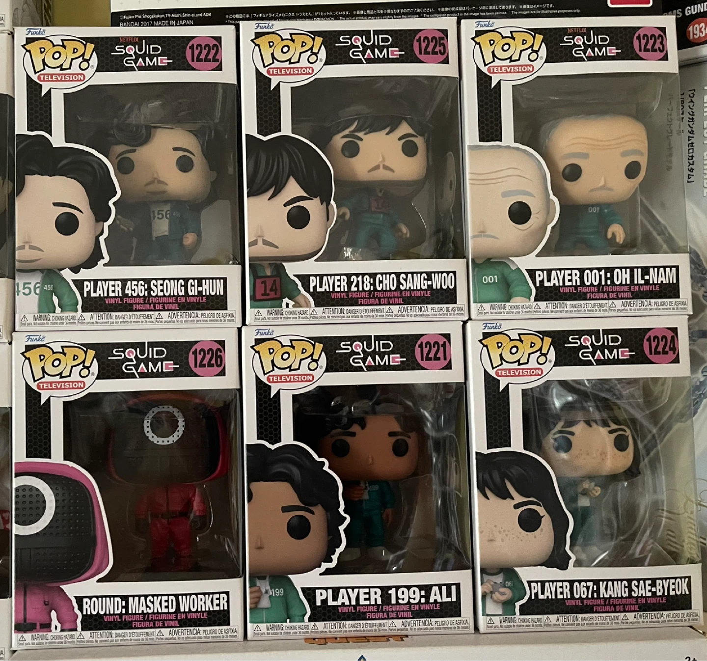 Funko Pop! Squid Game 1 set Vinyl Figures