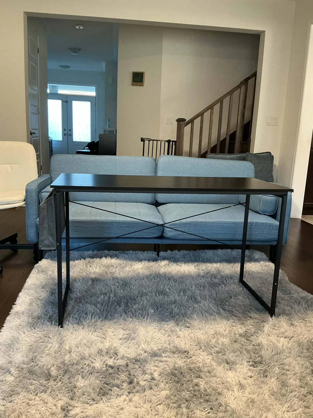 Black Writing Desk with Side Organizer - photo 2