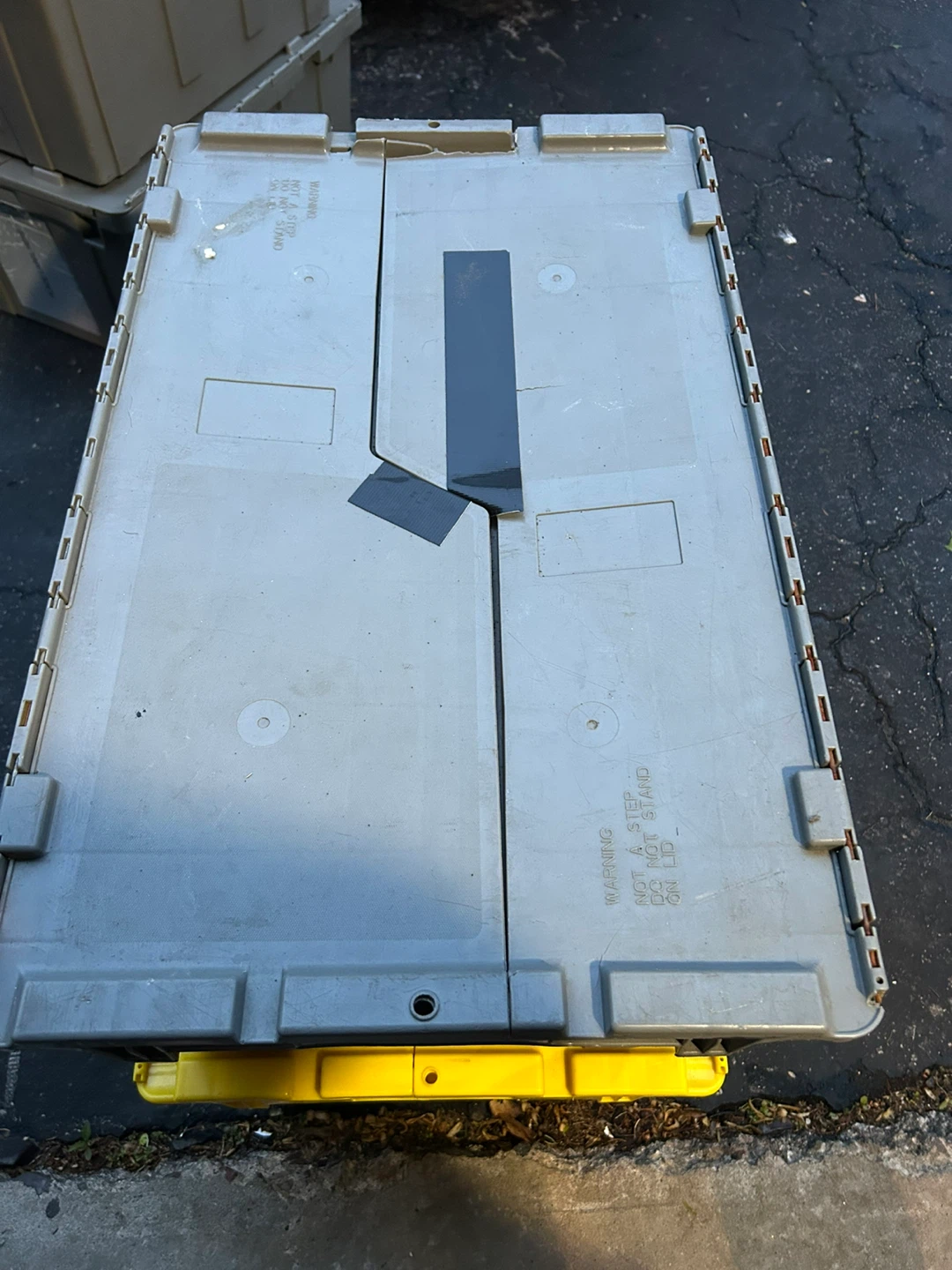 ULINE Yellow and ORBIS Grey Storage Totes with Lids - photo 4