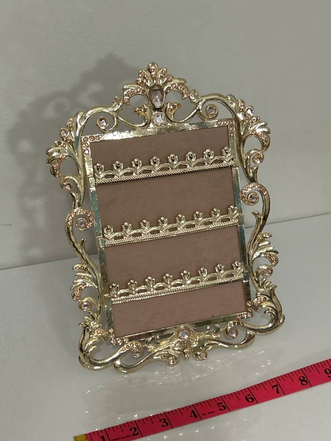 Ornate Gold Picture Frame with Rhinestones - photo 3