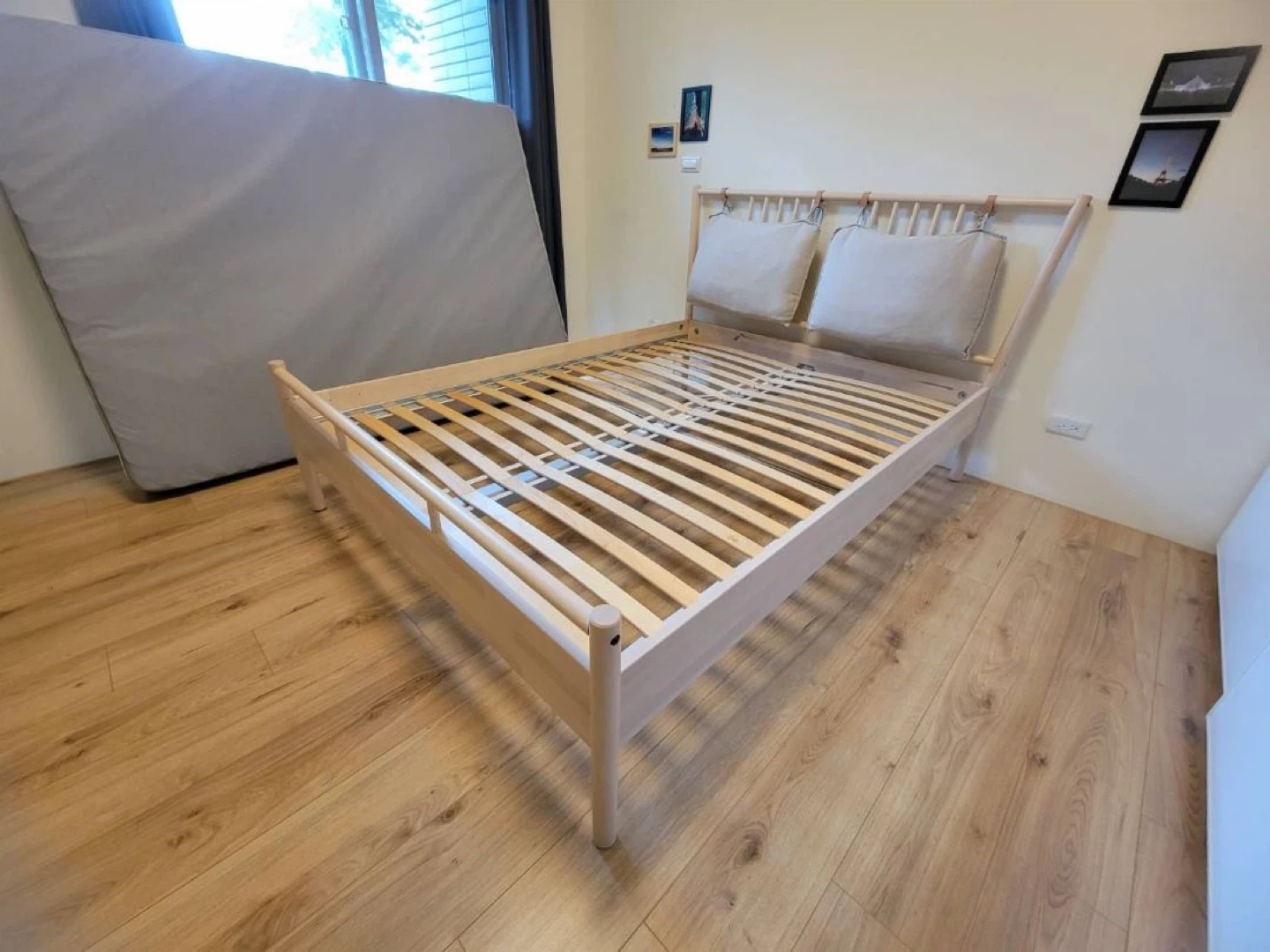 IKEA Queen bed frame, Birch wood - photo 3