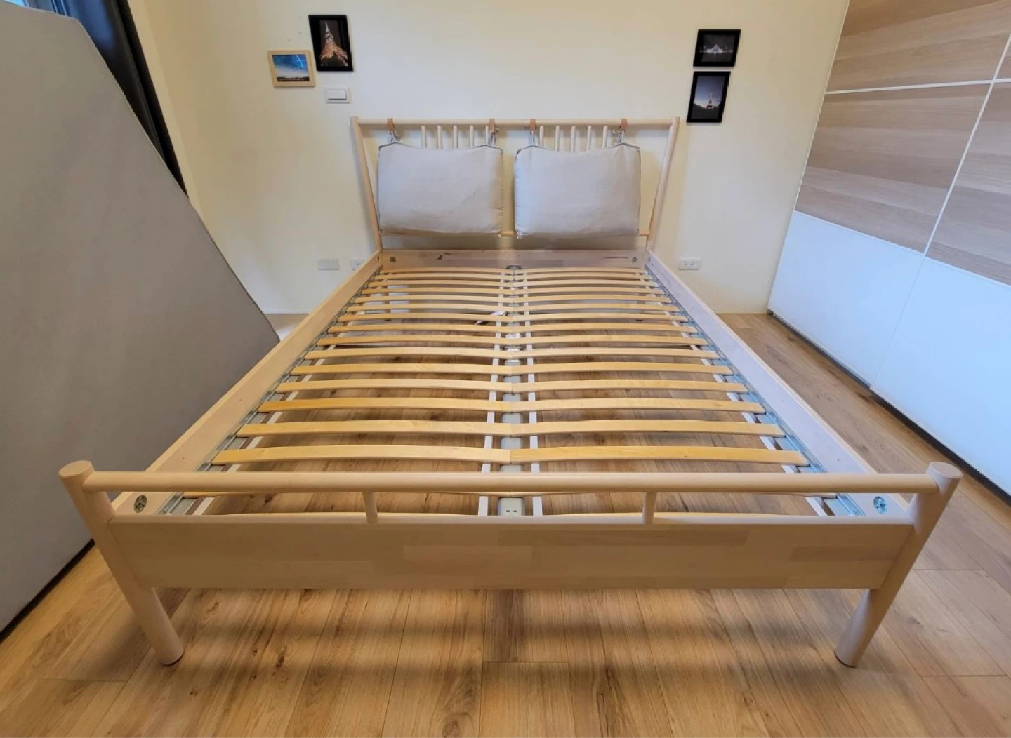 IKEA Queen bed frame, Birch wood - photo 2