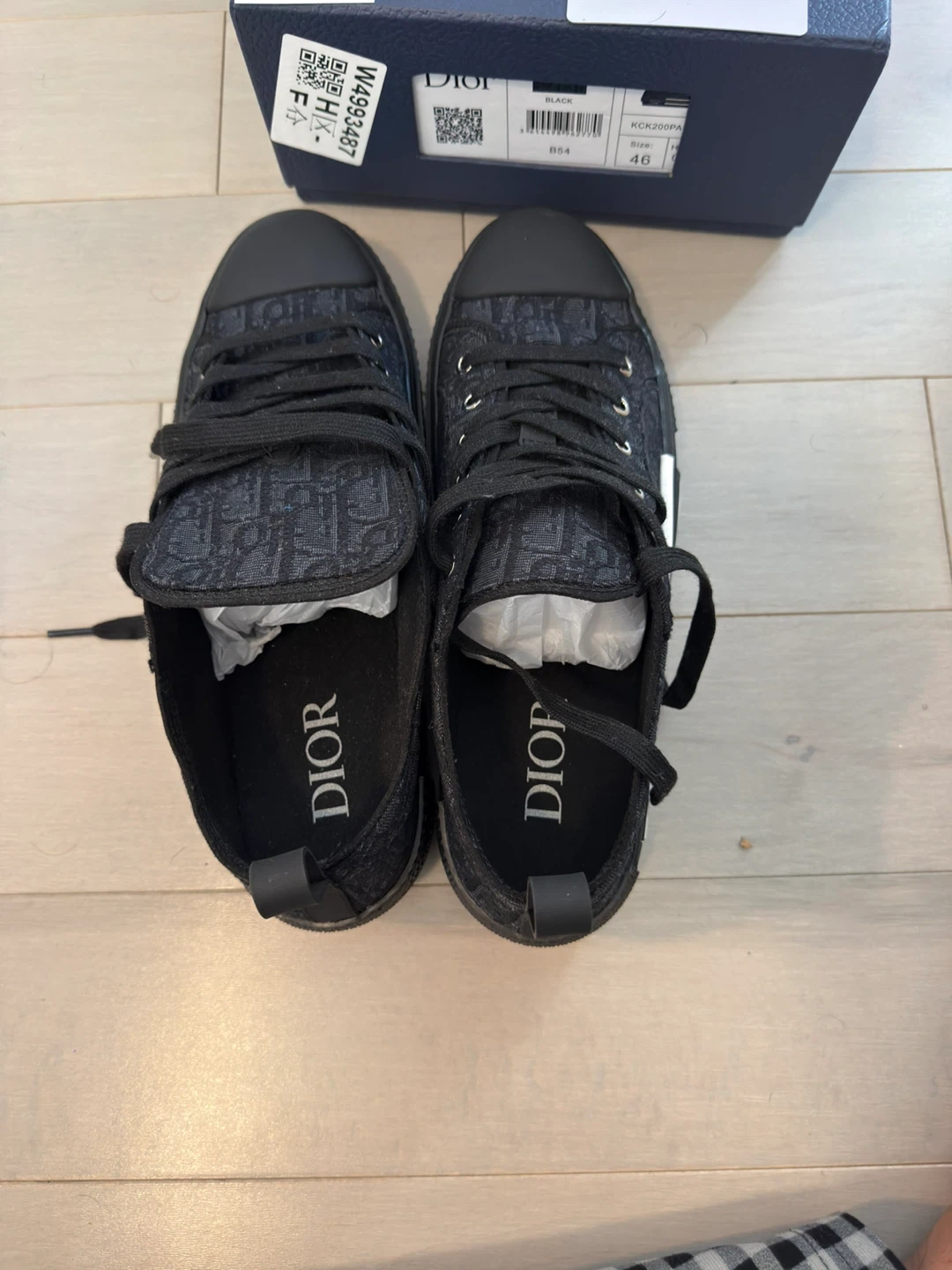 Dior B23 Sneakers - Black Monogram - Size 46 - photo 3