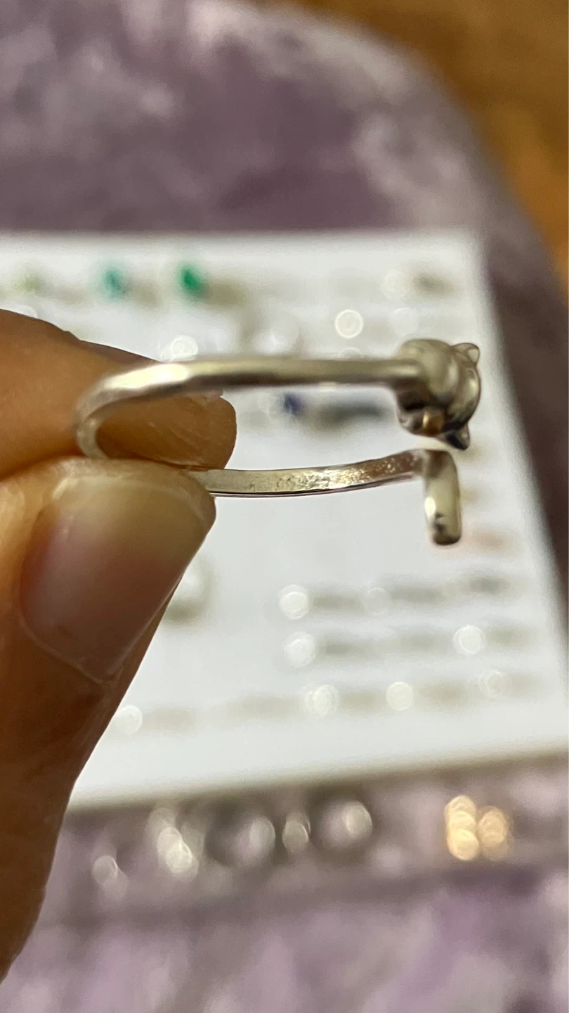 Sterling Silver Cat Ring - photo 2