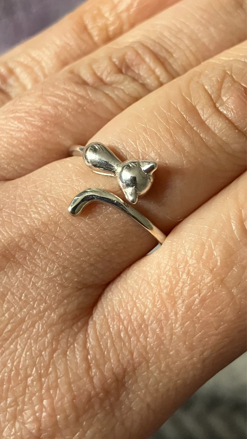 Sterling Silver Cat Ring - photo 3