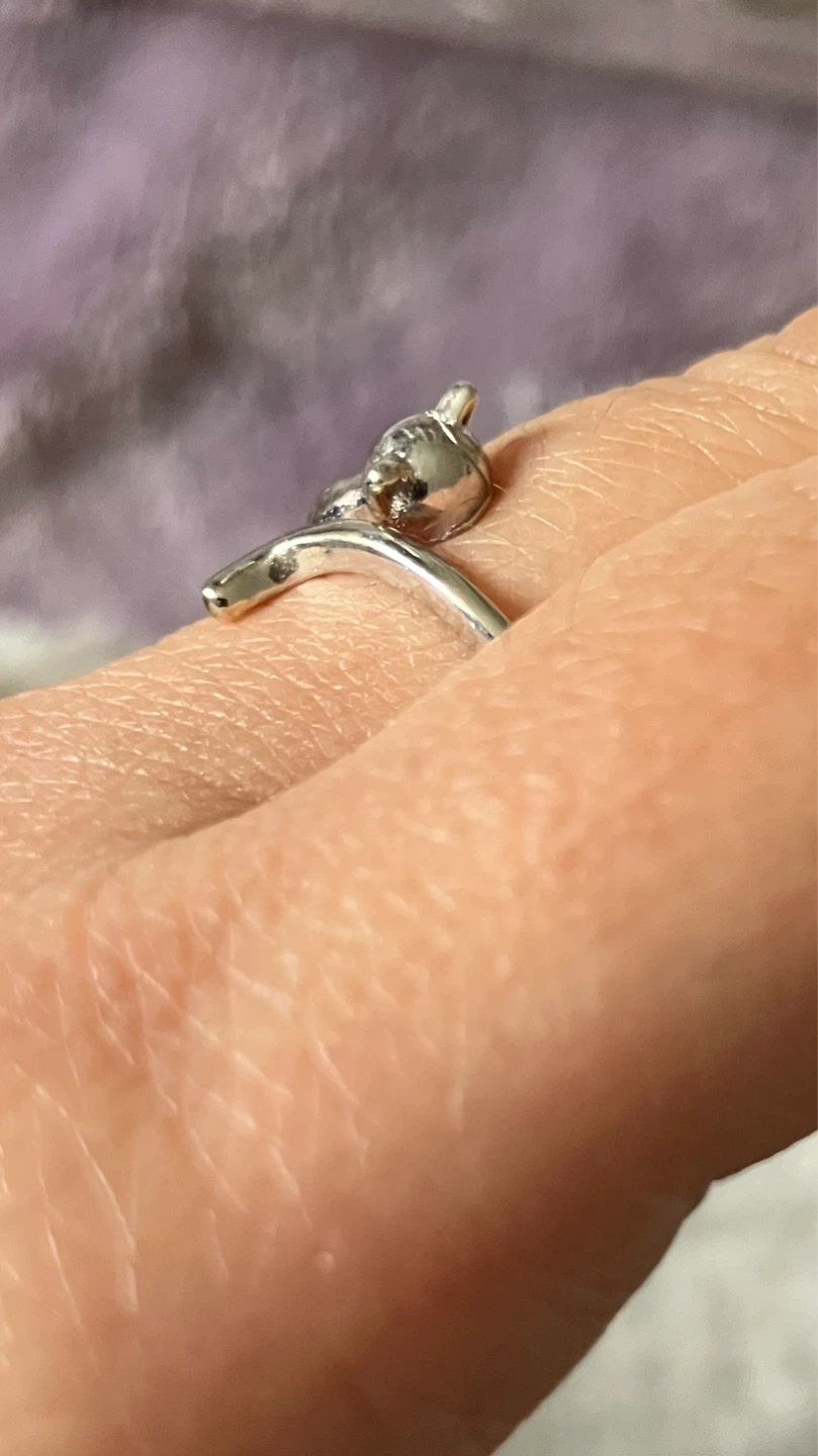 Sterling Silver Cat Ring - photo 4