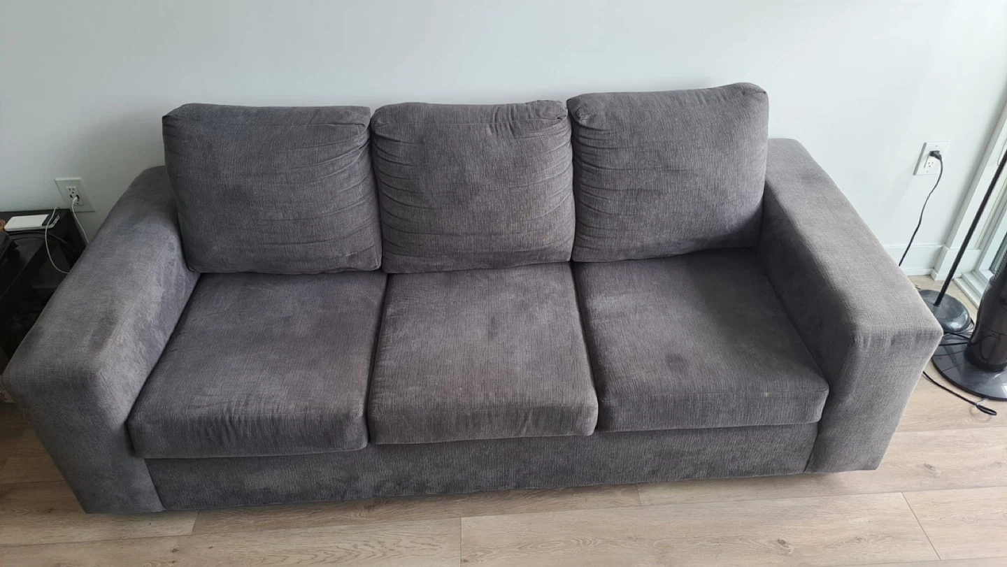 Grey 3-Seater Sofa