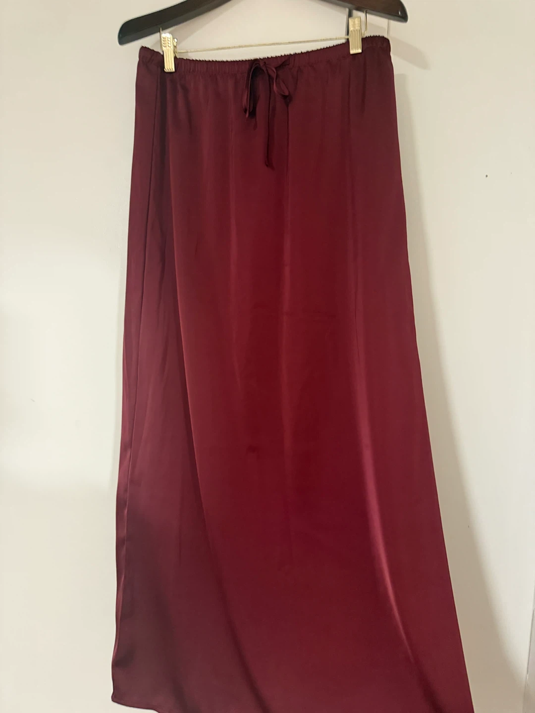 Burgundy maxi skirt