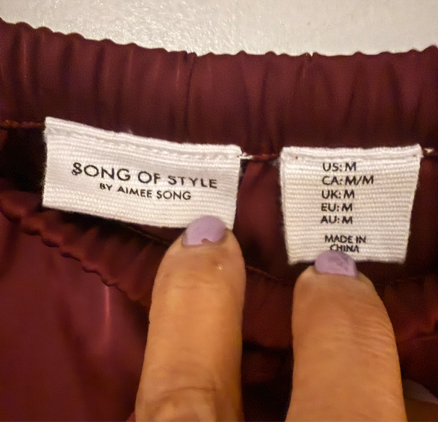 Burgundy maxi skirt - photo 4