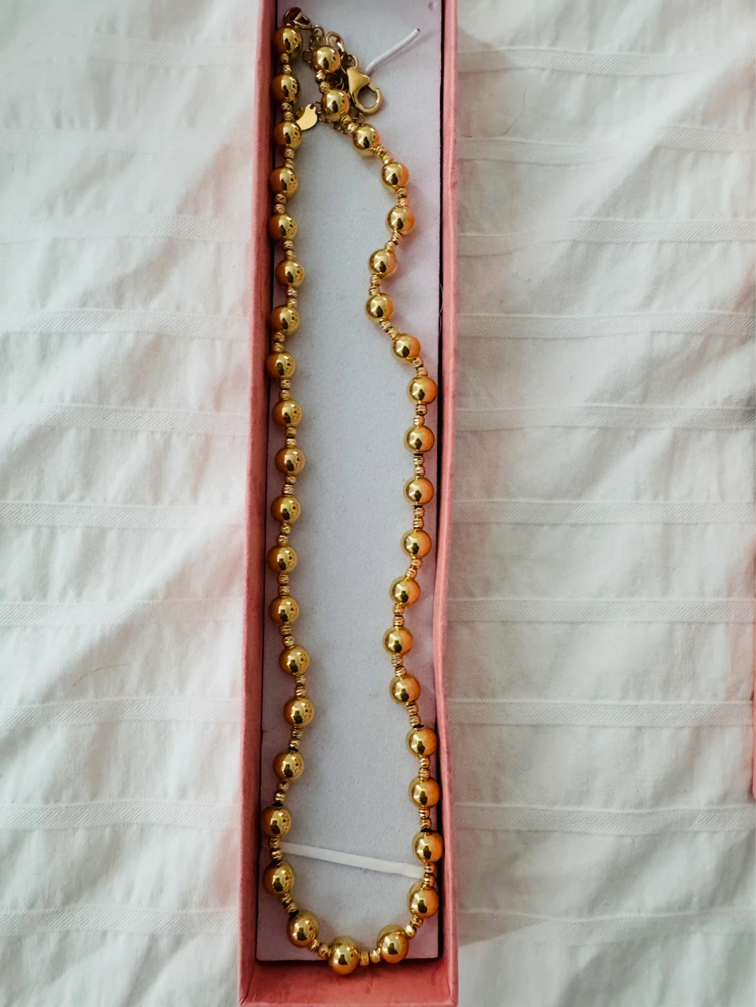 Real Gold Bubble Necklace