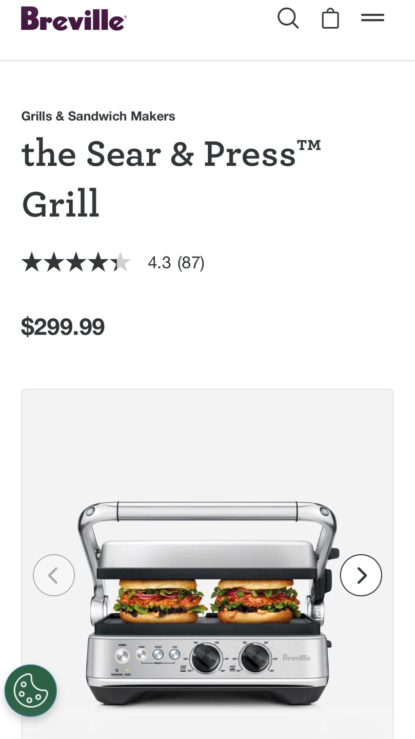 Breville The Sear & Press Grill