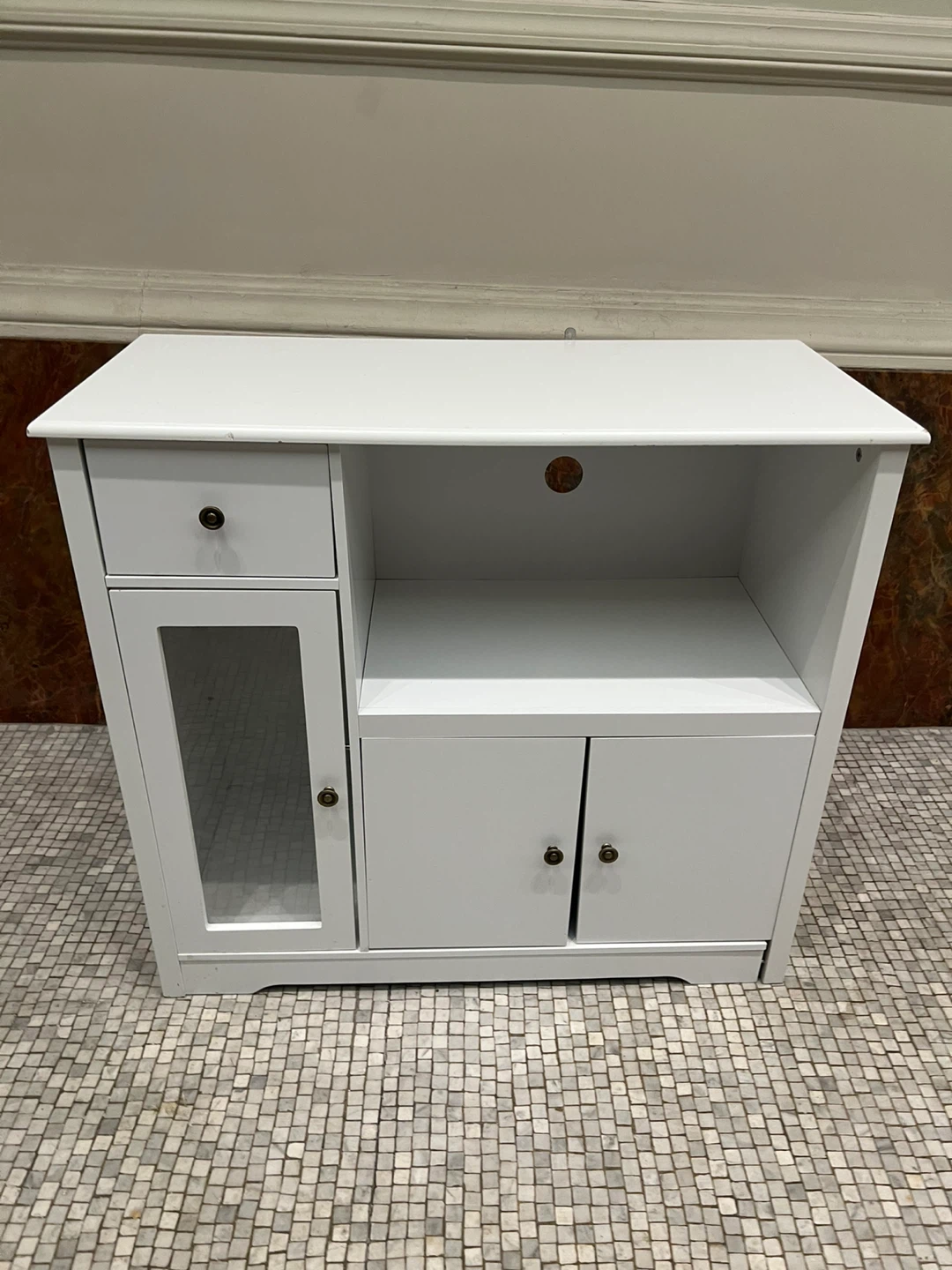 White Cabinet with Drawer