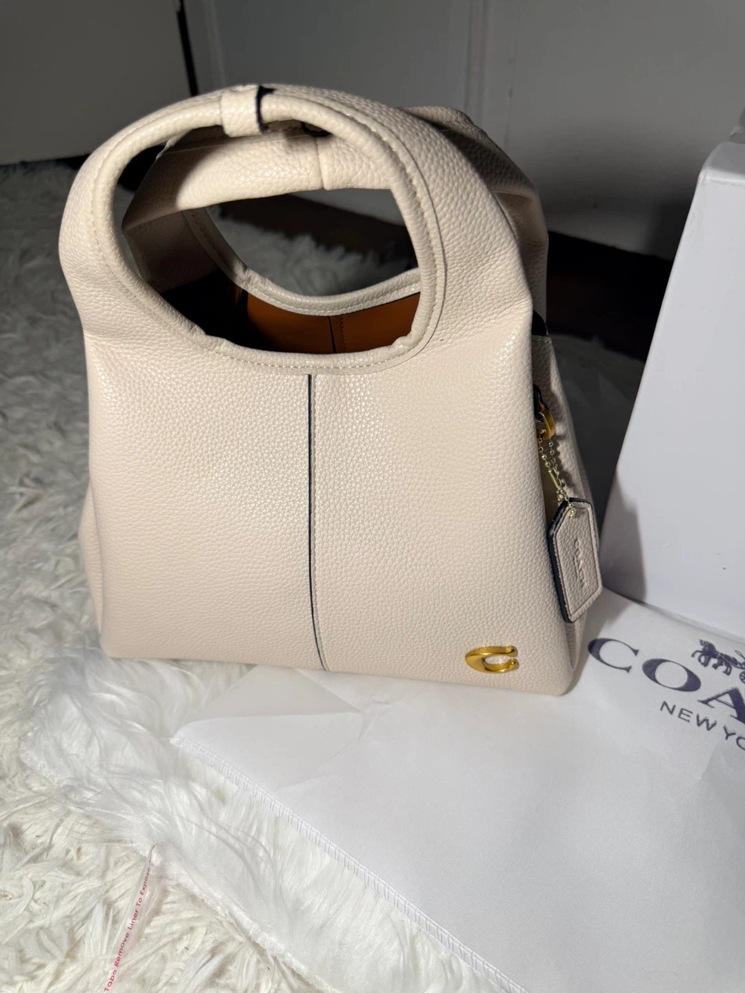 Coach Pebble Leather Shoulder Bag