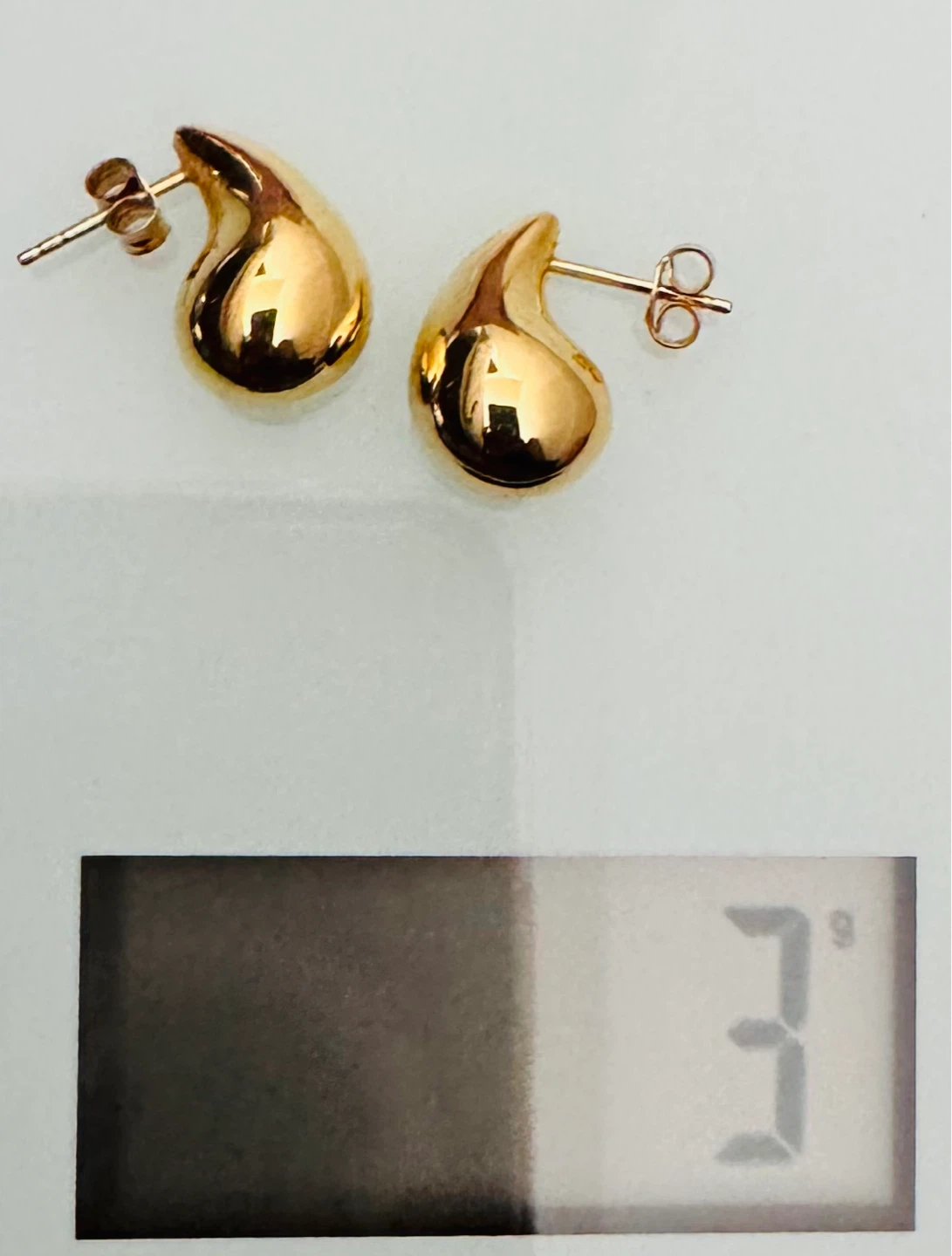 Real Gold Drop Earrings - photo 2