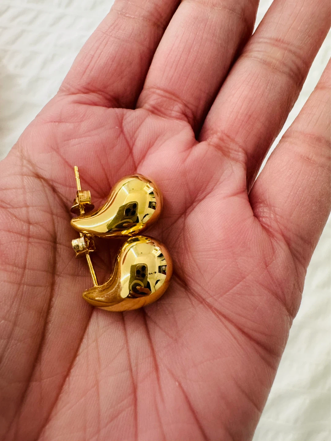 Real Gold Drop Earrings