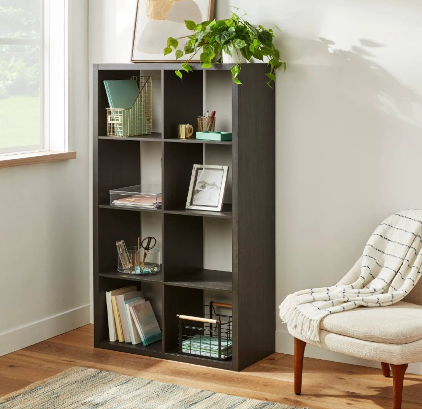 8 Cube Storage Organizer Shelf - photo 2