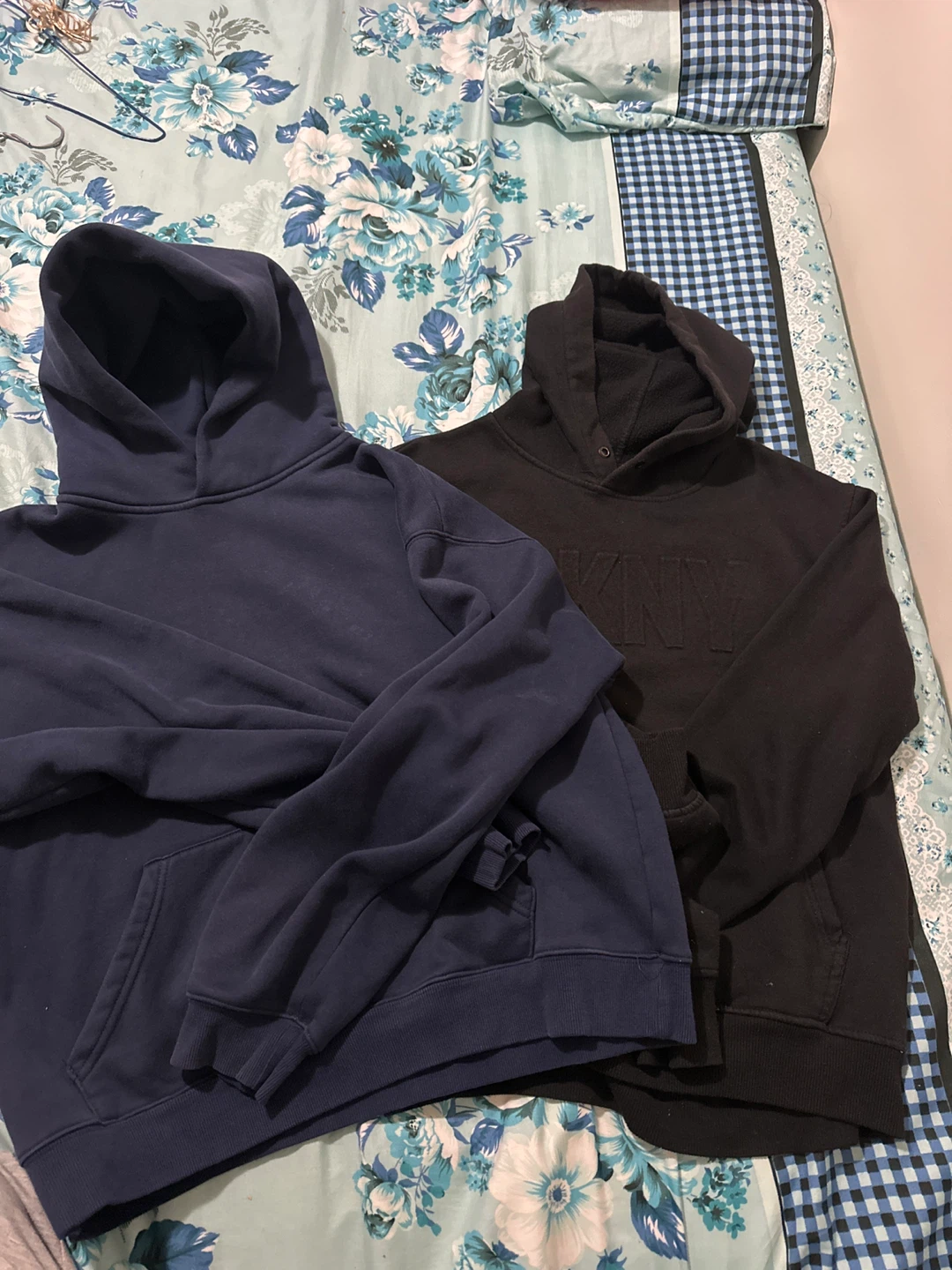 Bundle of 2 Hoodies - Navy Blue & Black DKNY
