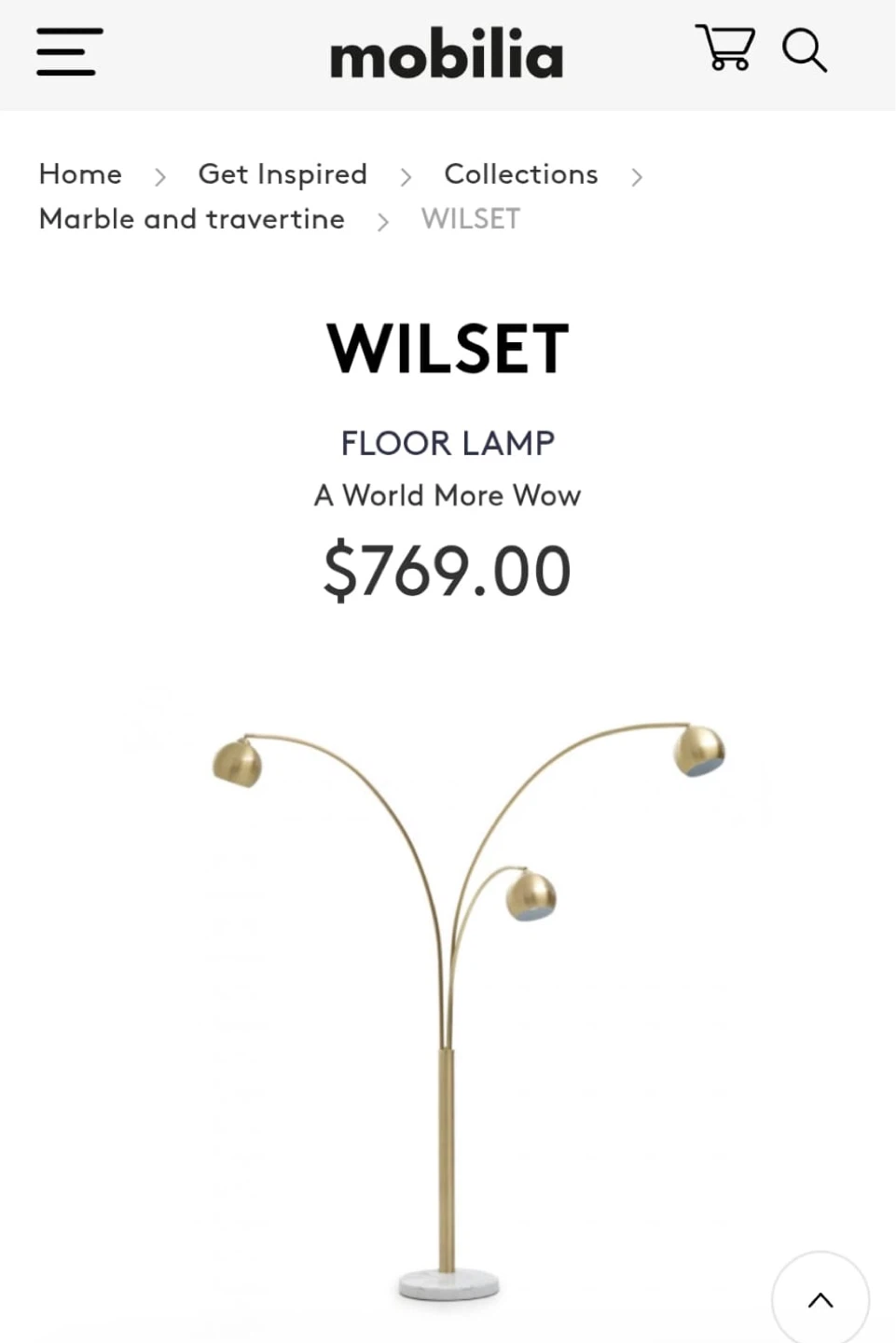 Mobilia WILSET Floor Lamp