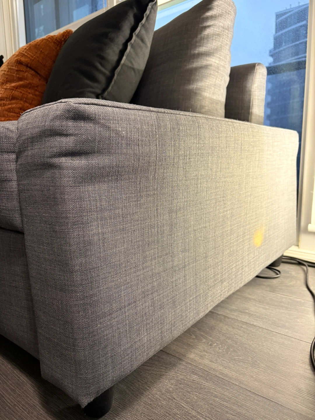 Grey Sectional Sofa with Pull-out Bed and storage space - photo 5