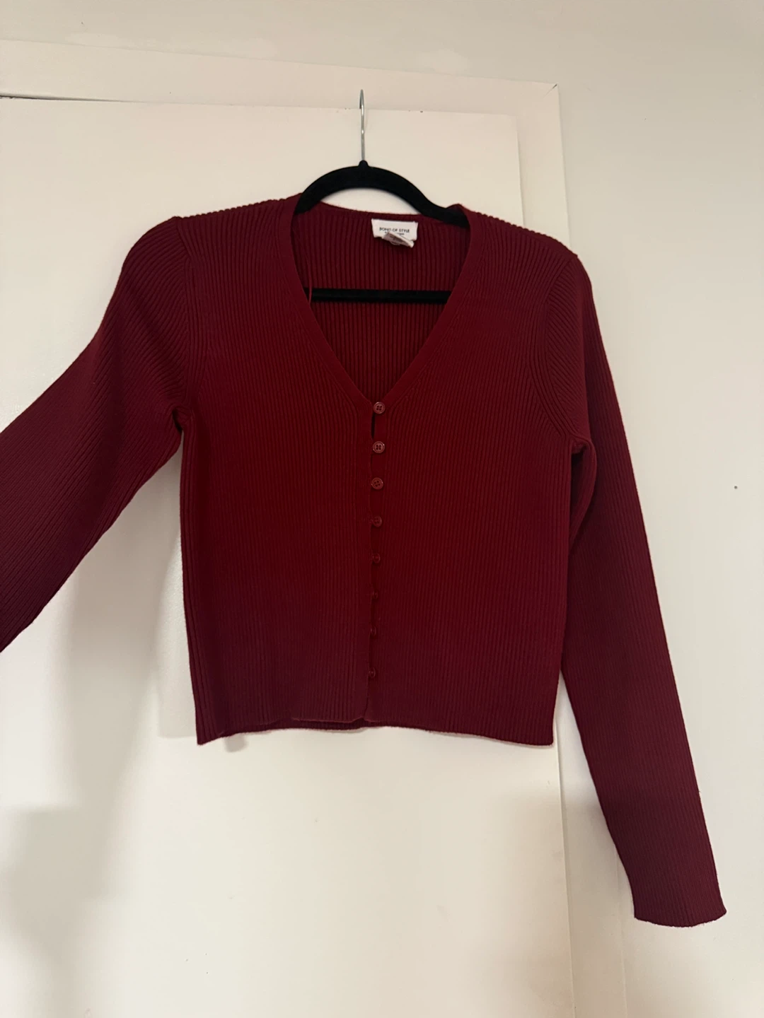 Song of Style Burgundy cardigan