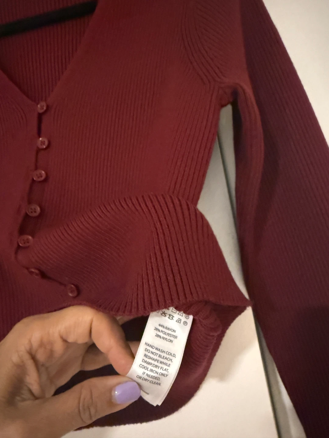 Song of Style Burgundy cardigan - photo 4