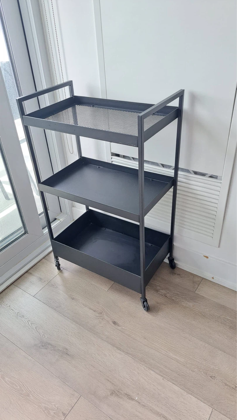 3-Tier Rolling bar cart