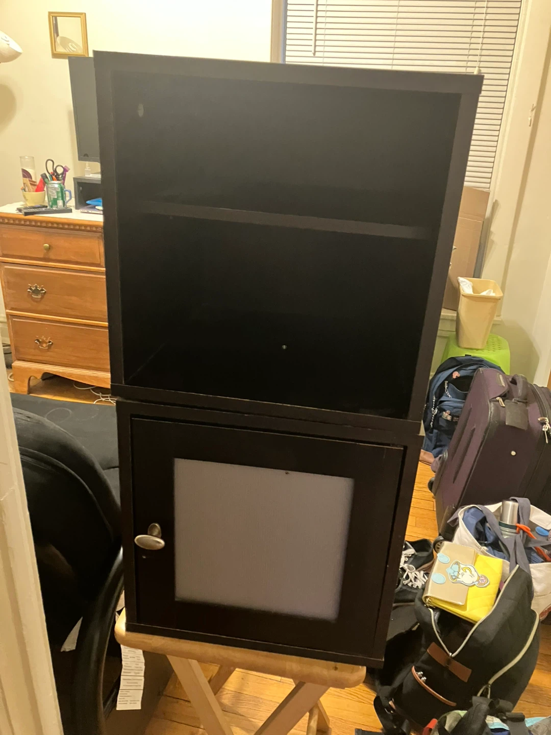 Dark Brown Cube Storage Unit - photo 5