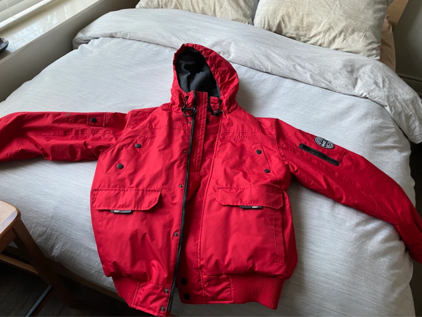 SHOOT Red Winter Jacket - Large