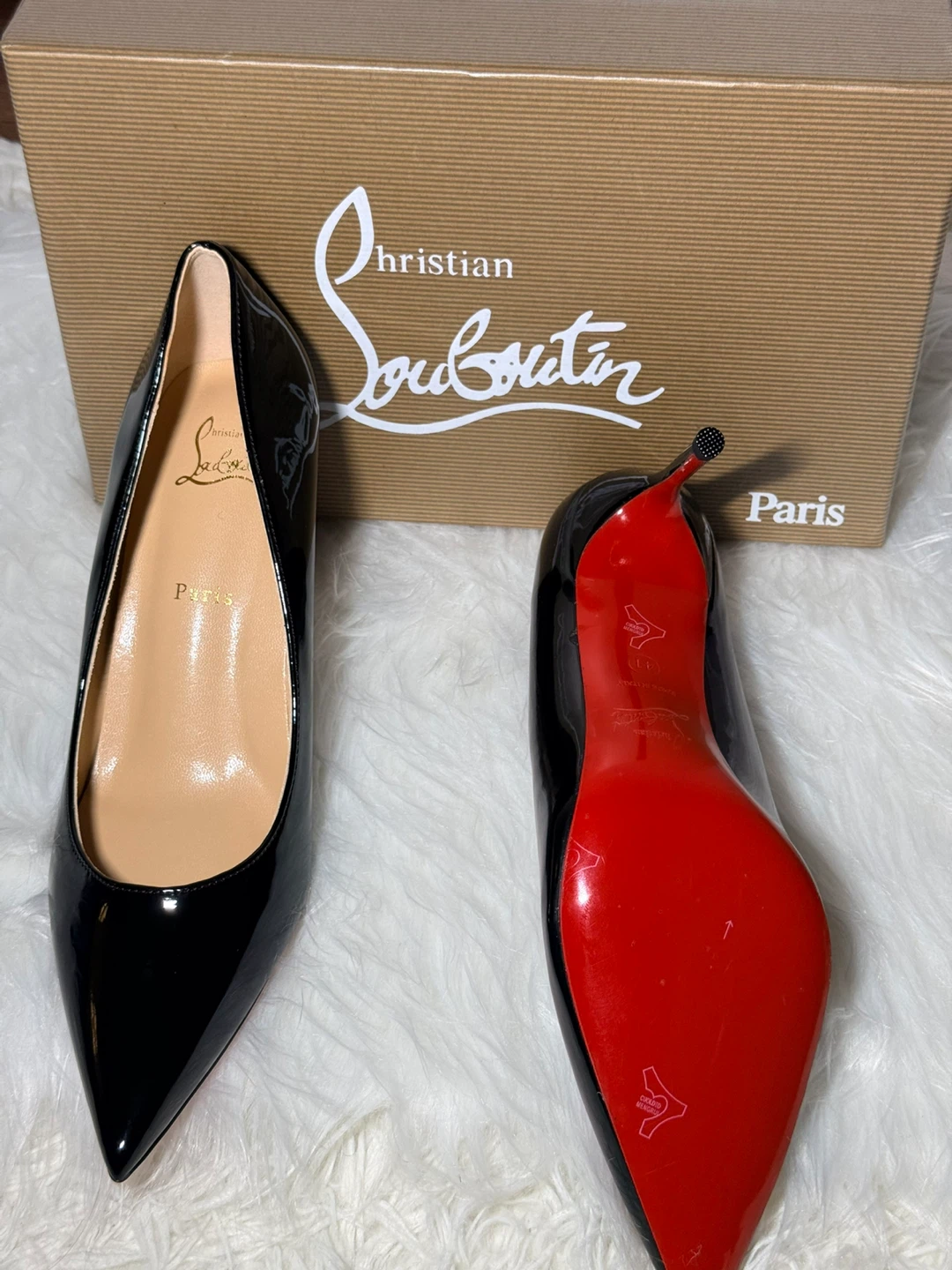 Christian Louboutin Black Patent Leather Heels - photo 2