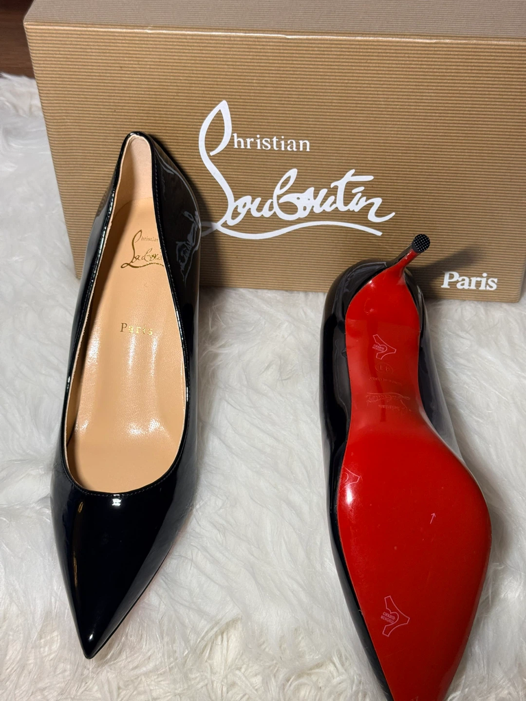 Christian Louboutin Black Patent Leather Heels
