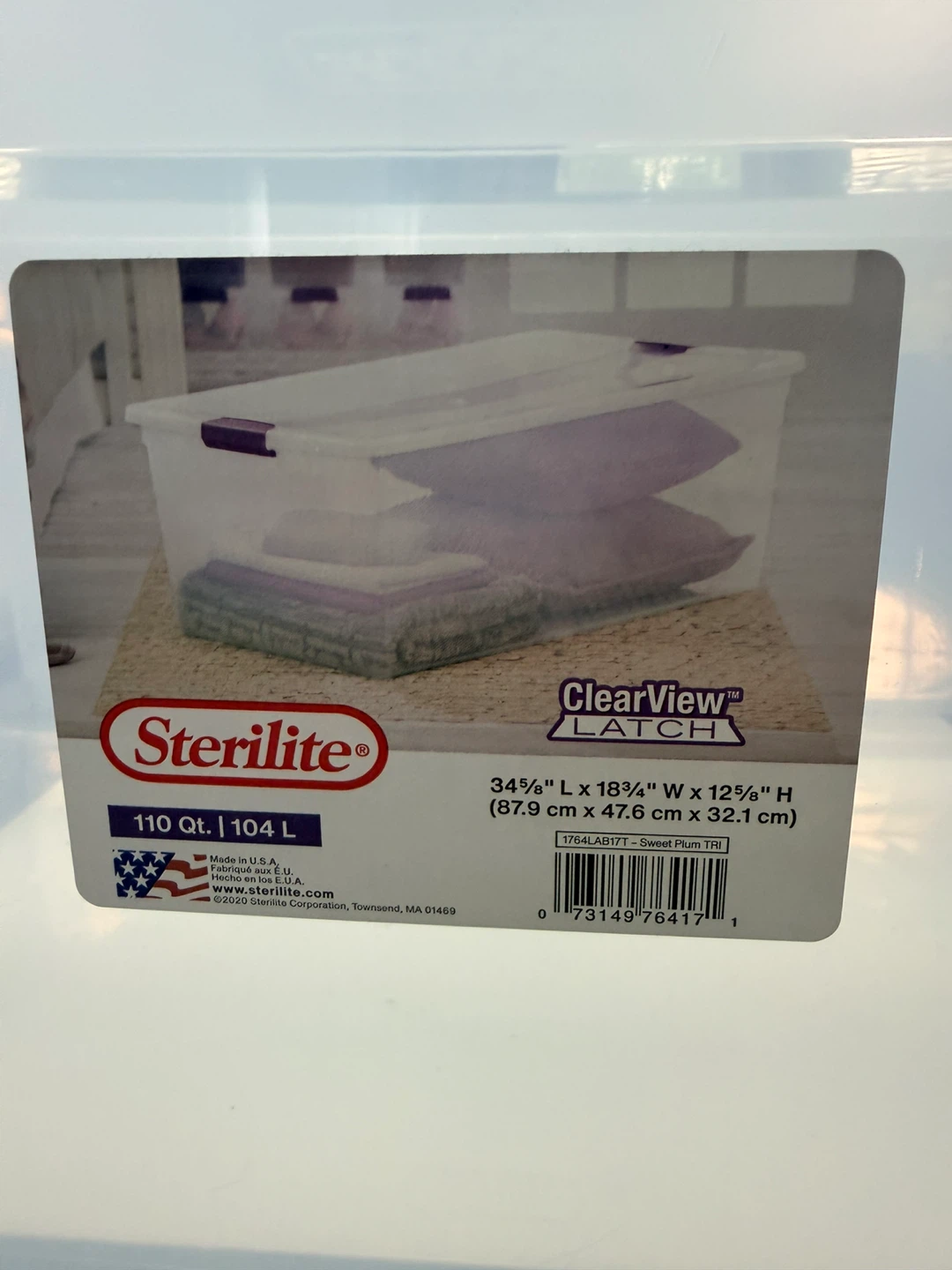 Sterilite ClearView Latch Storage Bin 110 Qt. - photo 2