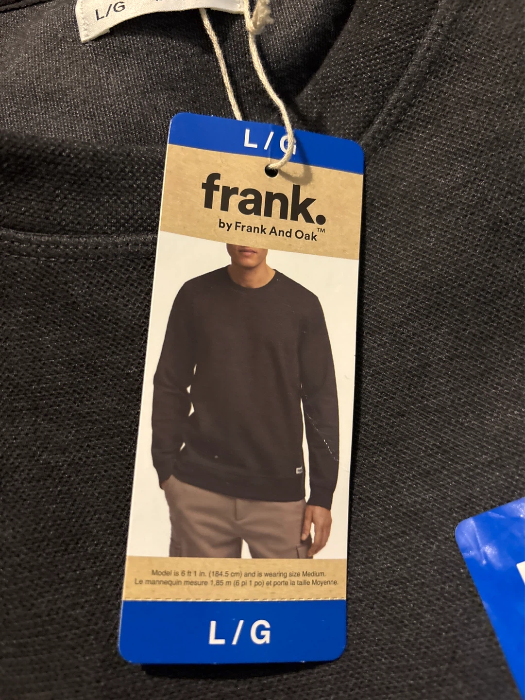 Frank And Oak Crewneck Sweatshirt - Charcoal - Size L - photo 2