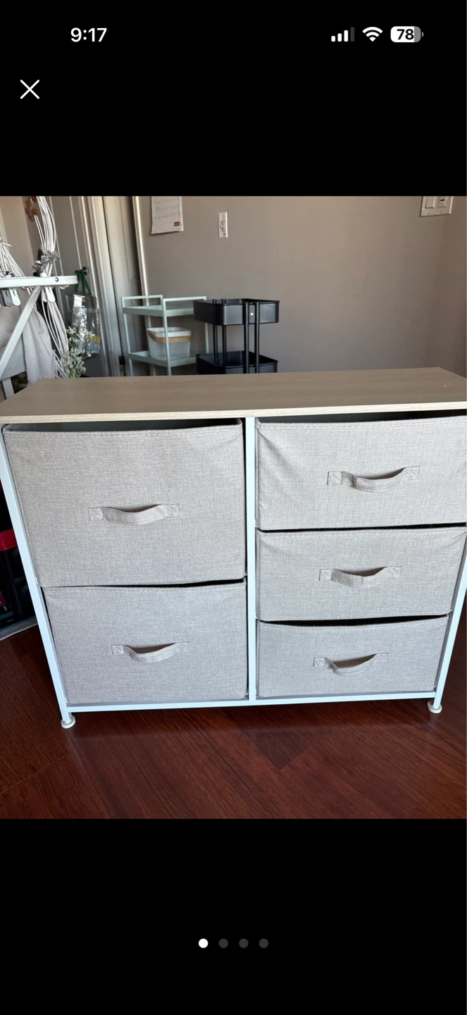 6-Drawer Fabric Storage Dresser