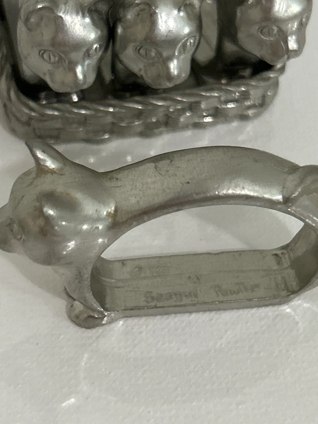 Napkin Rings - Set of 4 Cat Basket Design - photo 5