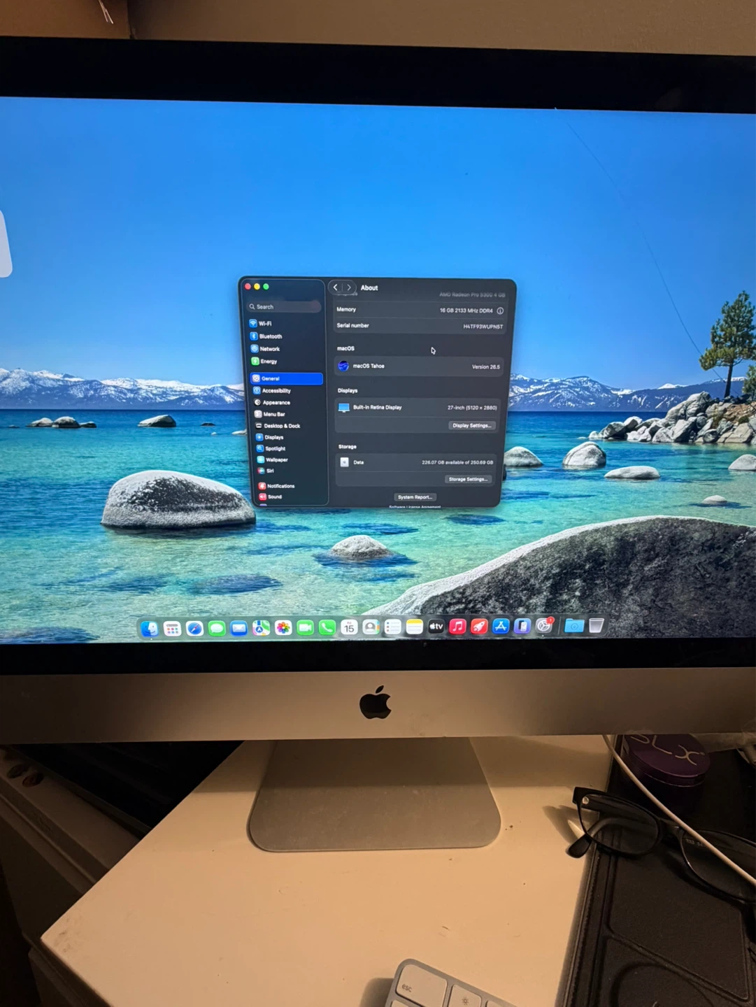 Apple iMac 27” Retina 5K 2020 16GB 256GB Silver CRACKED - photo 2