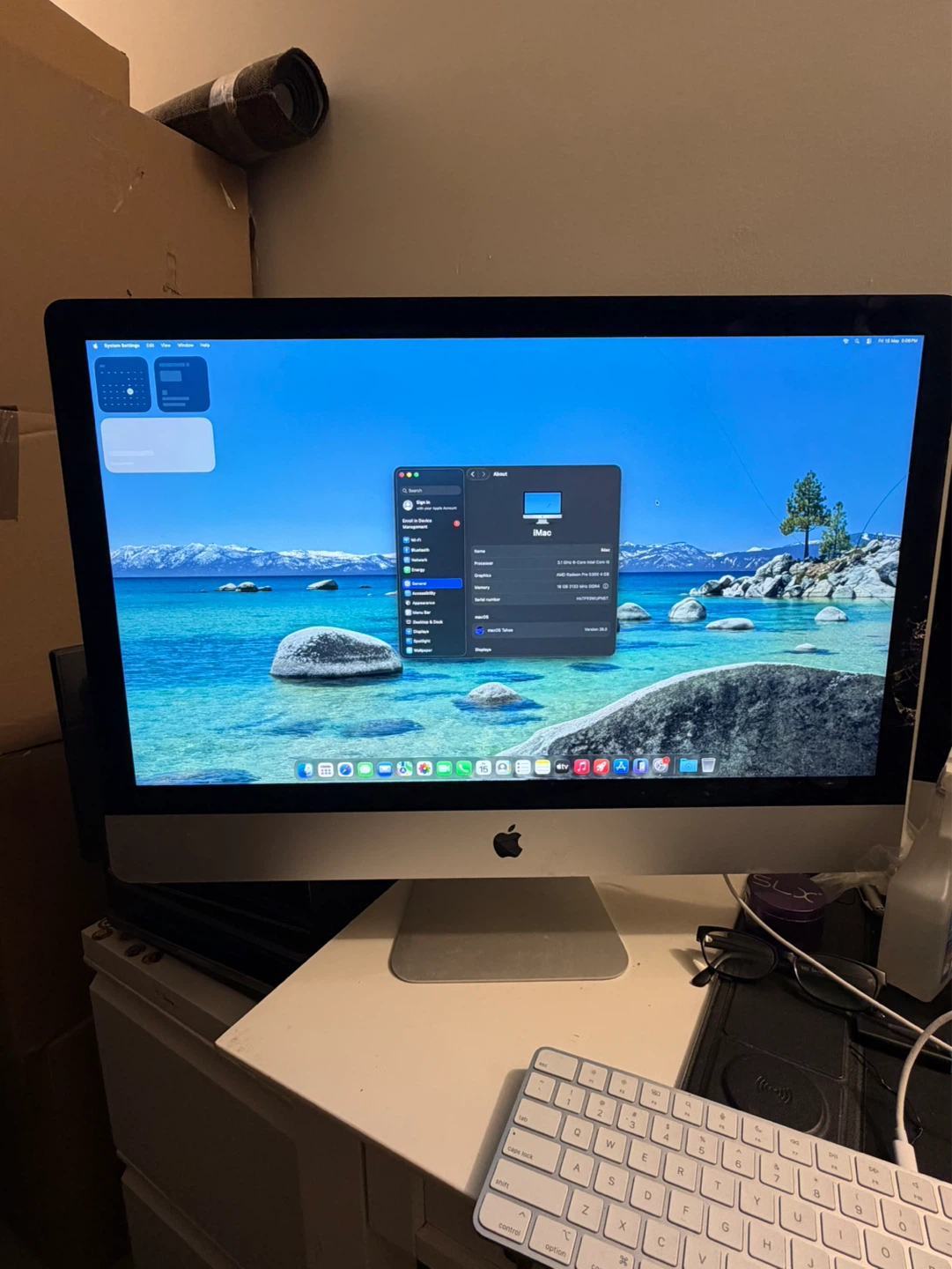 Apple iMac 27” Retina 5K 2020 16GB 256GB Silver CRACKED