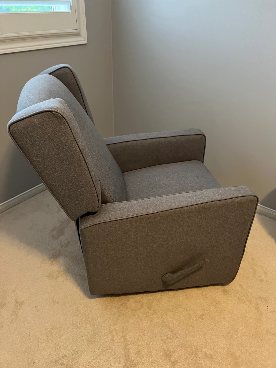 Grey Nursery Rocker Recliner - photo 3