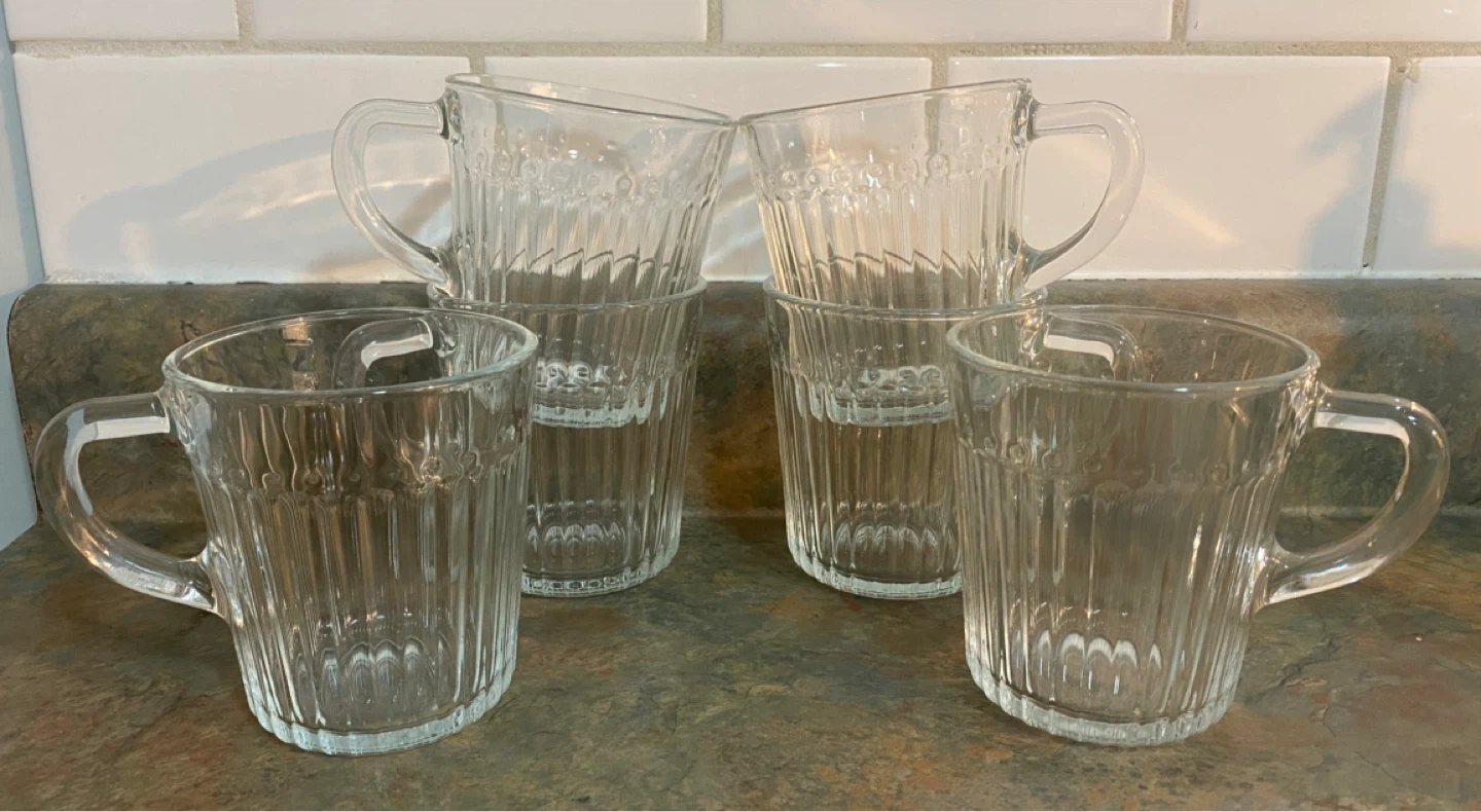 CLEAR IKEA MUGS (x6) *PLEASE READ INFO* - photo 2