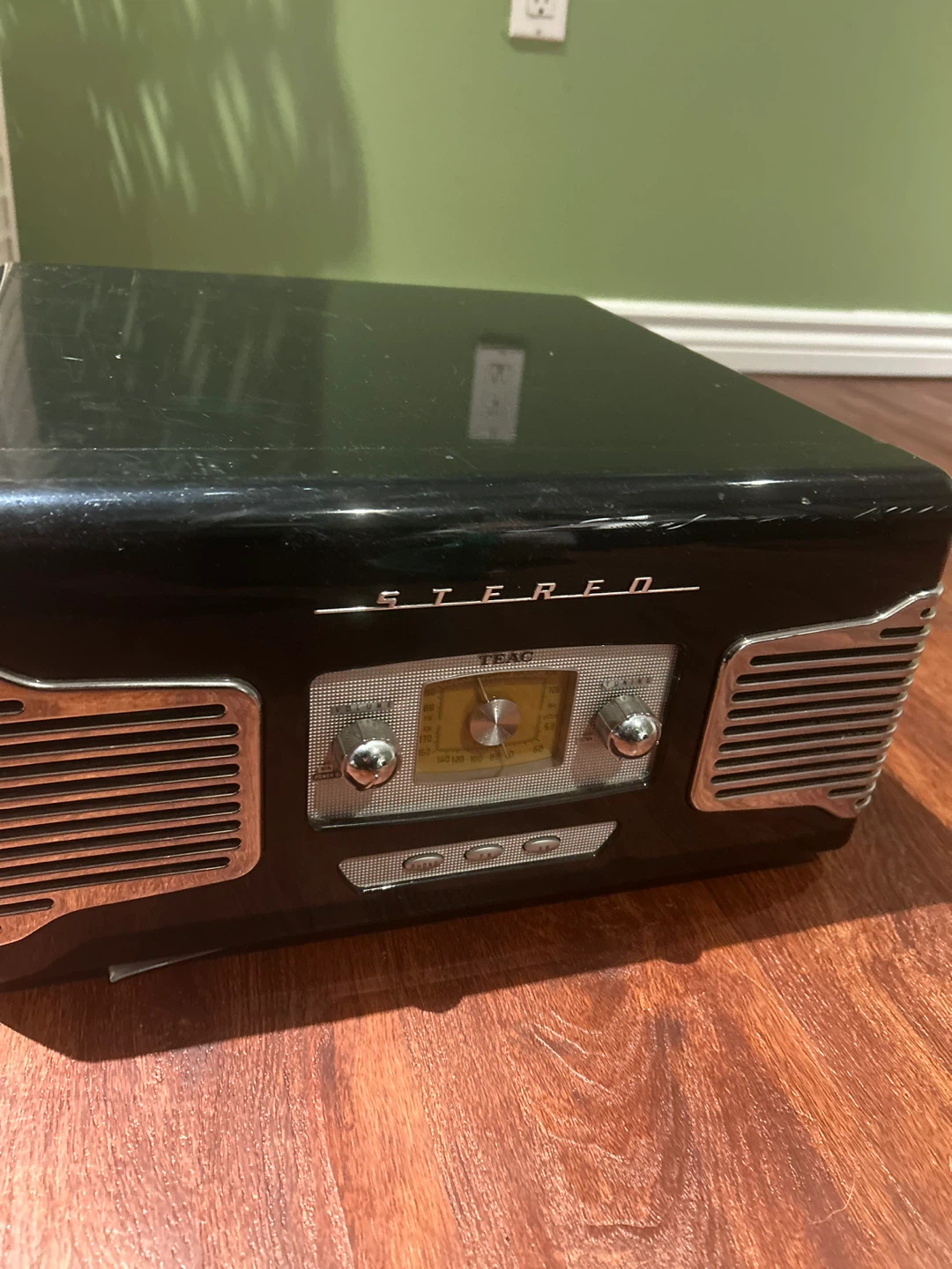 Retro Stereo Record Player and Radio
