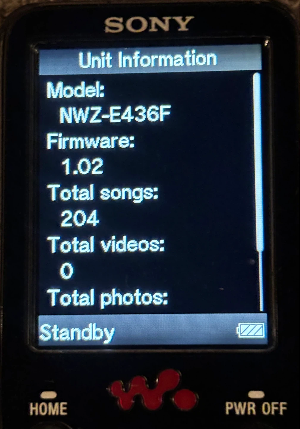Sony Walkman E-Series NWZ-E436F - 4GB - Digital Media MP3 Player - photo 3