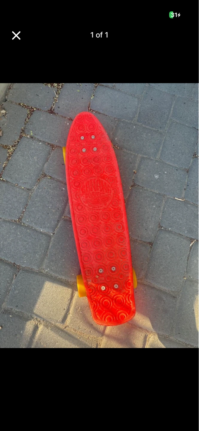 Red Penny Board Skateboard