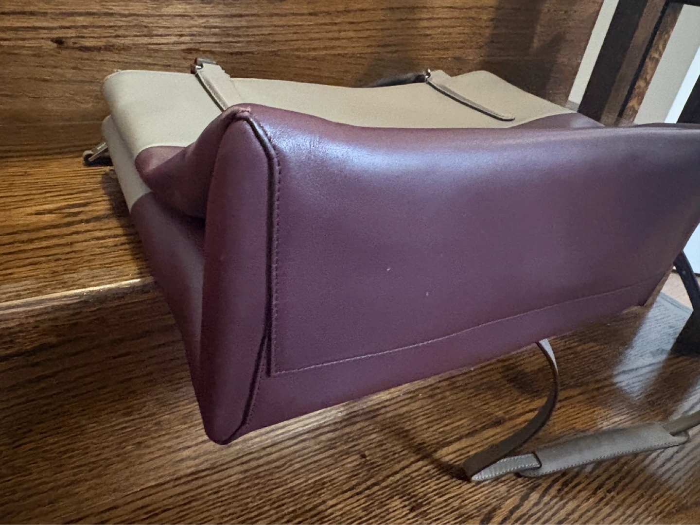 Coach Burgundy and Grey Borough Triple Compartment Satchel - photo 5