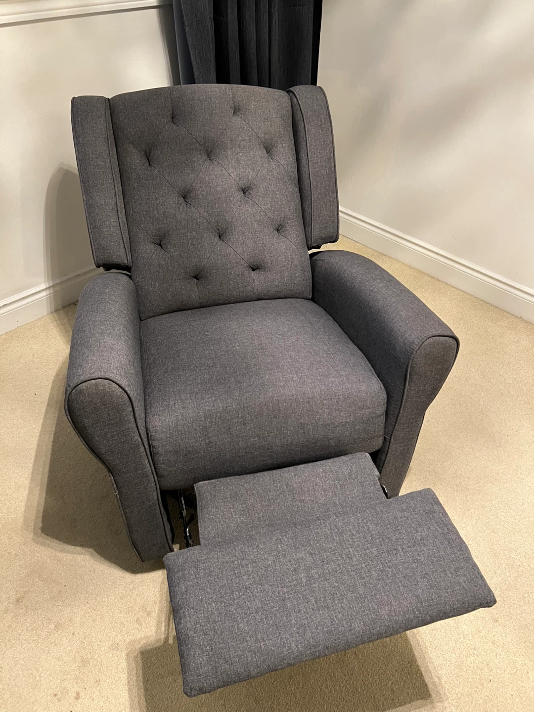 Grey Nursery Rocker Recliner - photo 2