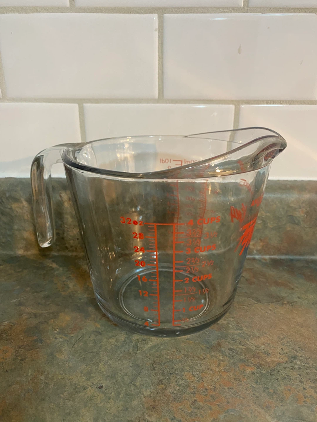 4- CUP GLASS MEASURING CUP *PLEASE READ INFO*
