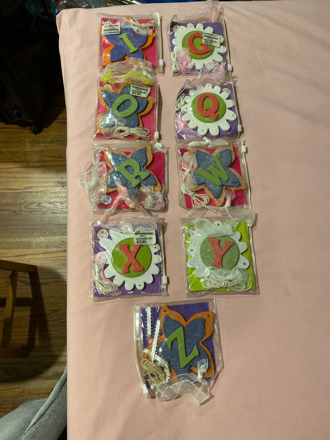 Wooden Letter Banner Decorations (I, Q, R, W, X, Y, Z)