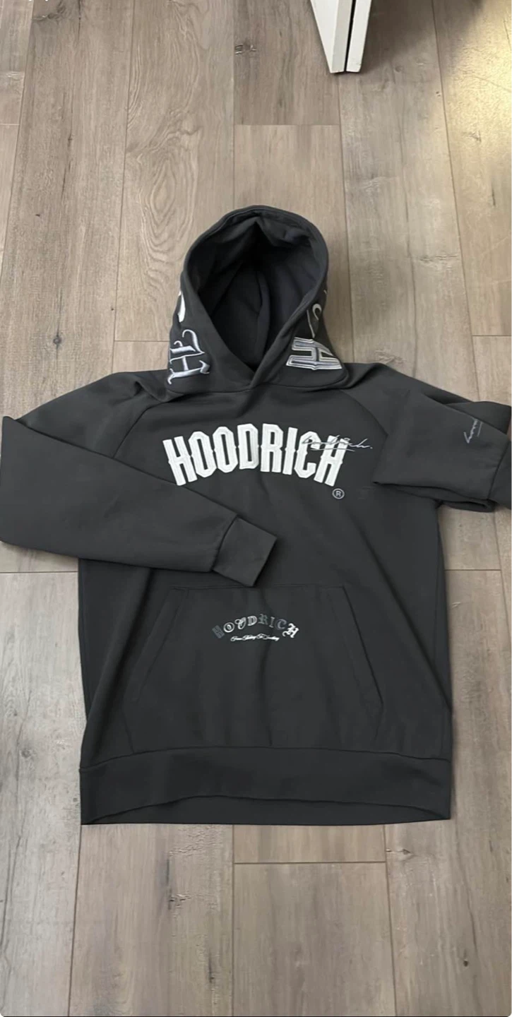 Hoodrich Hoodie Grey Size Medium