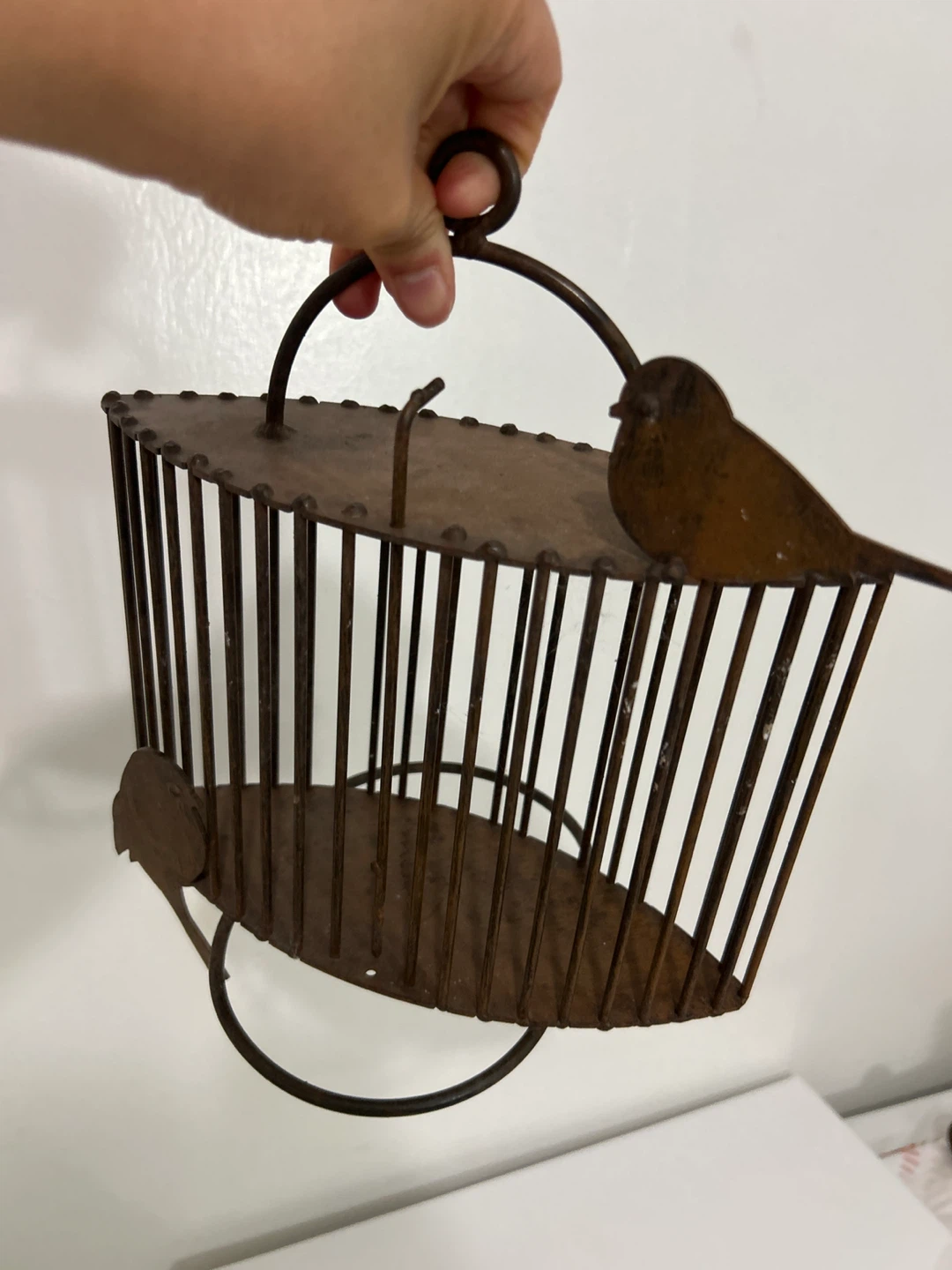 Rustic Metal Bird Cage Decorative Item - photo 3