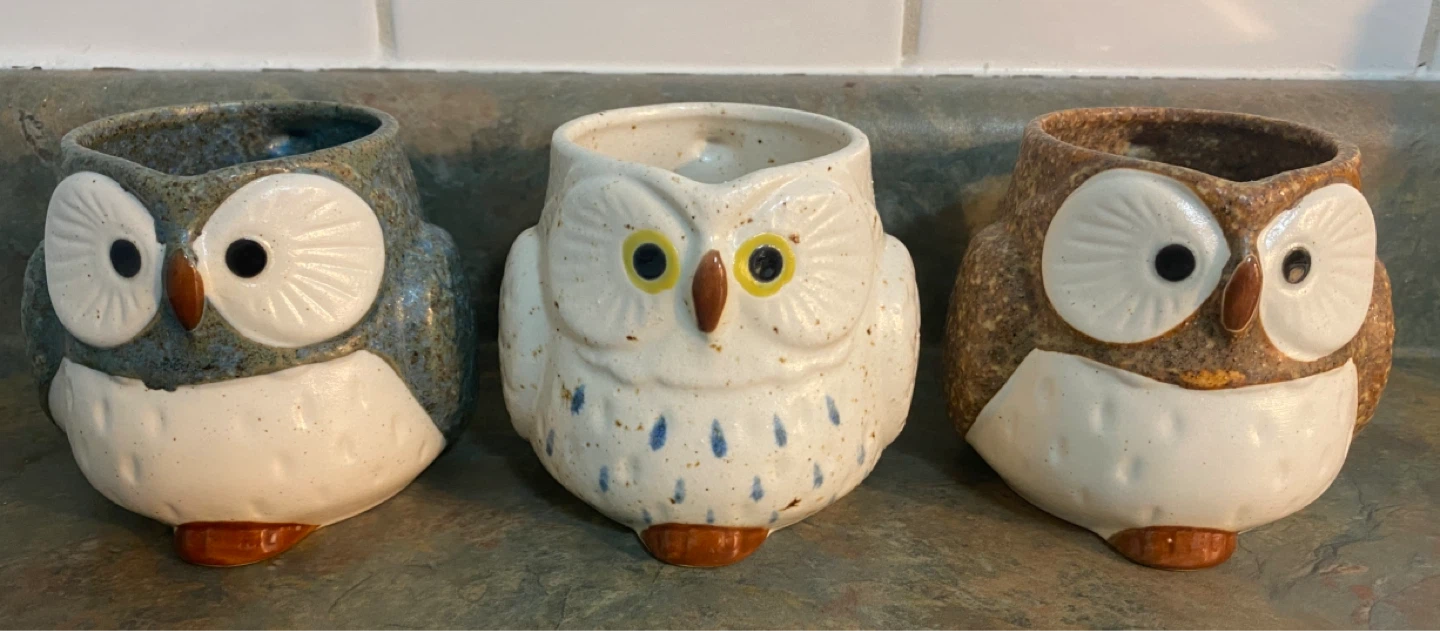 OWL MUGS (x3) *PLEASE READ INFO*
