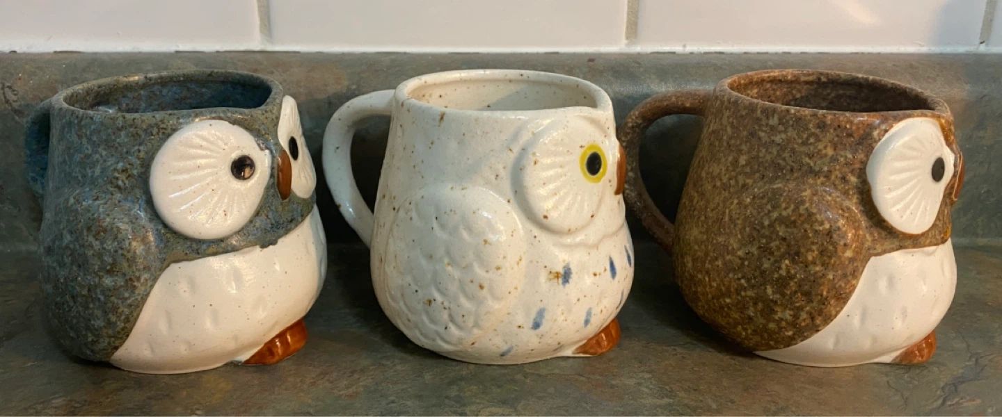 OWL MUGS (x3) *PLEASE READ INFO* - photo 2