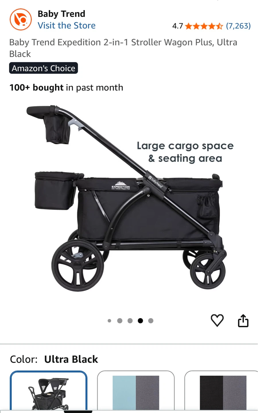 Baby Trend Expedition 2-in-1 Stroller Wagon Plus - photo 3